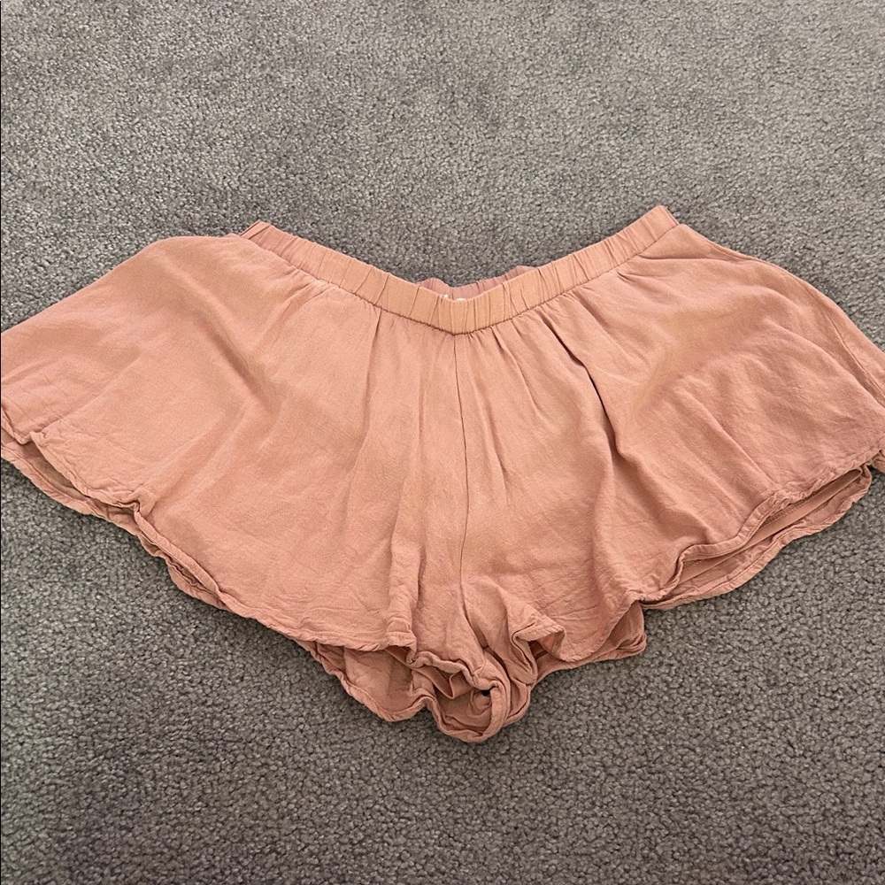 Altar'd State High Waist Peach Shorts